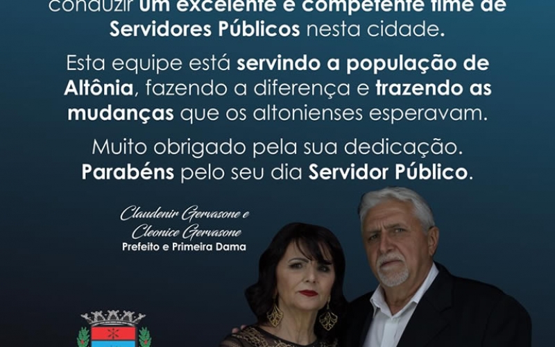 Parabéns Servidor Público