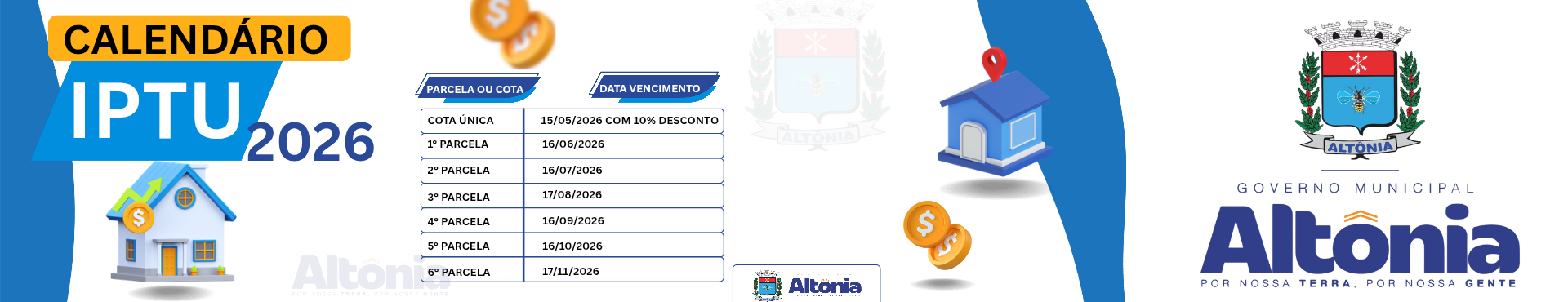 Calendário IPTU 2026