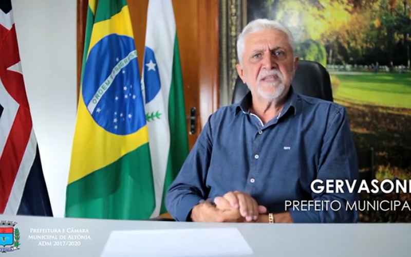 O Prefeito Gervasone faz um Comunicado Oficial sobre o Decreto 036/2020