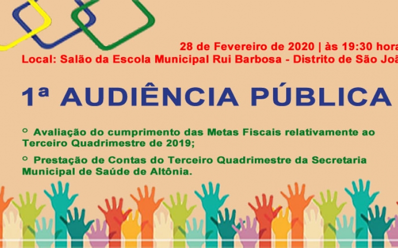 1ª Audiência Pública de 2020