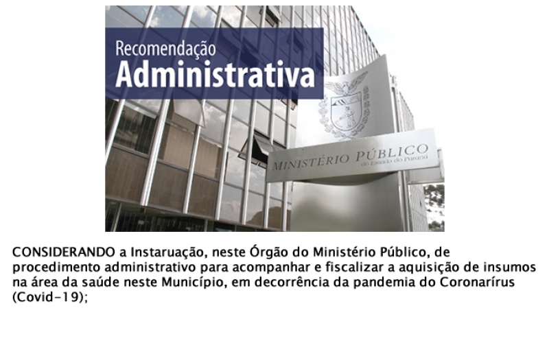 MPPR - Recomendação Administrativa nº 02-2020