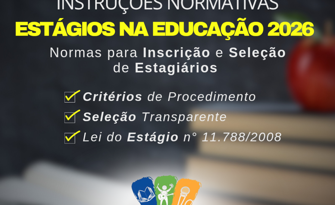 Contratação de estagiários na área de formação para o ano letivo de 2026